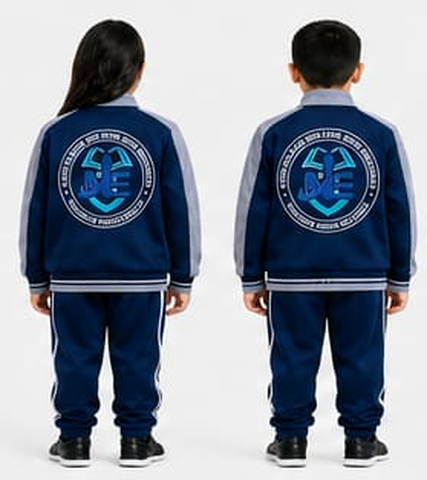 Pareja buzo casaca espalda — uniforme oficial IEP Nova Excellence